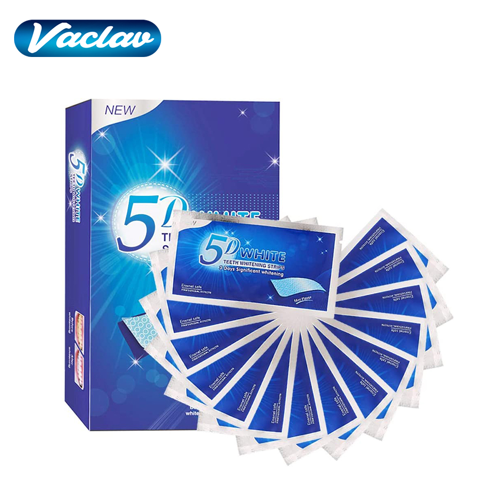 แผ่นฟอกสีฟันขาว 5D ไวท์เทนนิ่ง - Teeth Whitening Near Me บทวิจารณ์และราคา